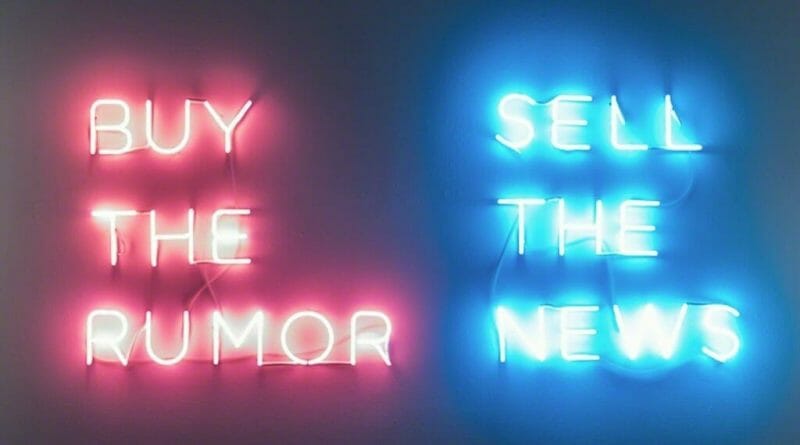 Thursday Recap: Buy the Rumour, Sell the News