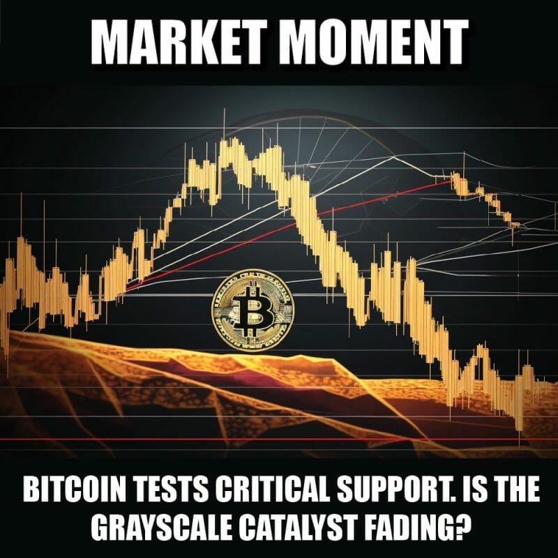 Bitcoin tests critical intraday support. Is the Grayscale catalyst fading?