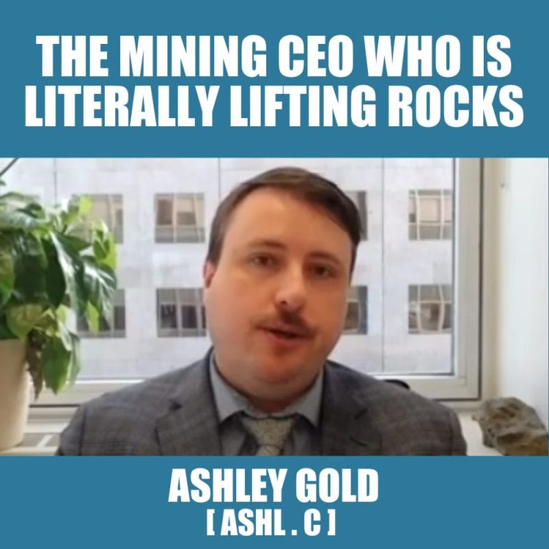 Ashley Gold (ASHL.C) storms up 41.2% as CEO literally lifts rocks