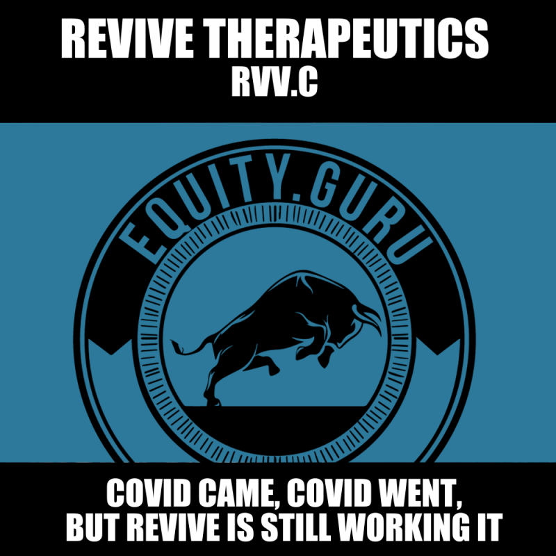 Revive Therapeutics (RVV.C): Covid came, Covid went, but Revive is still fighting