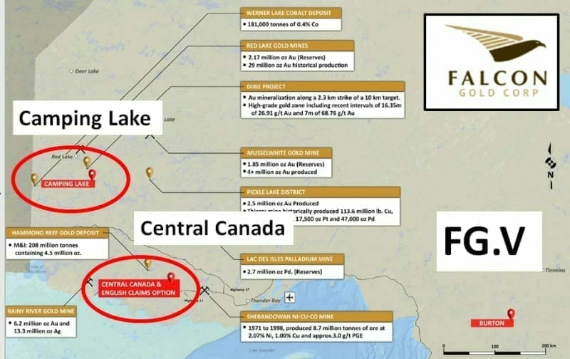 Falcon Gold (FG.V) boosts land package at Camping Lake, Ontario