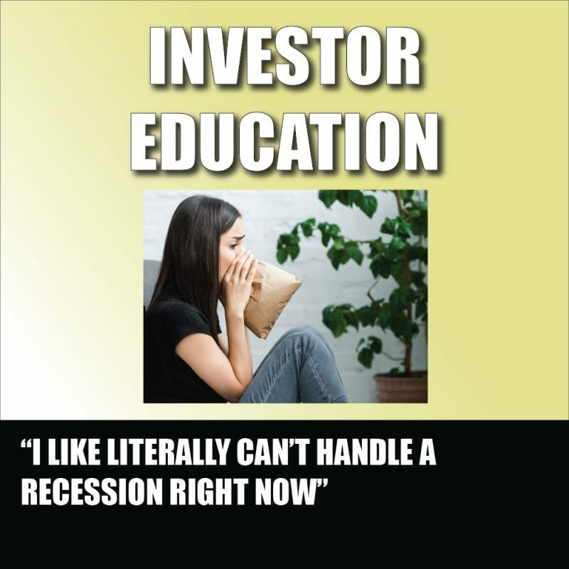 “I like literally can’t handle a recession right now”