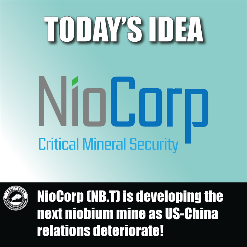 NioCorp (NB.T) is developing the next niobium mine!