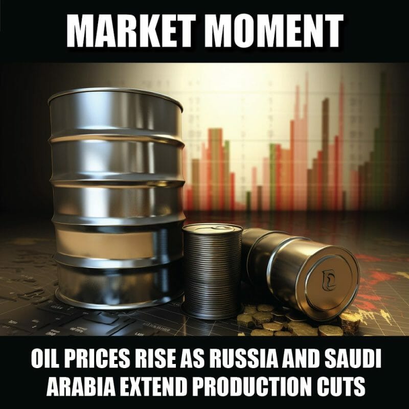 Oil prices rise as Russia and Saudi Arabia extend production cuts