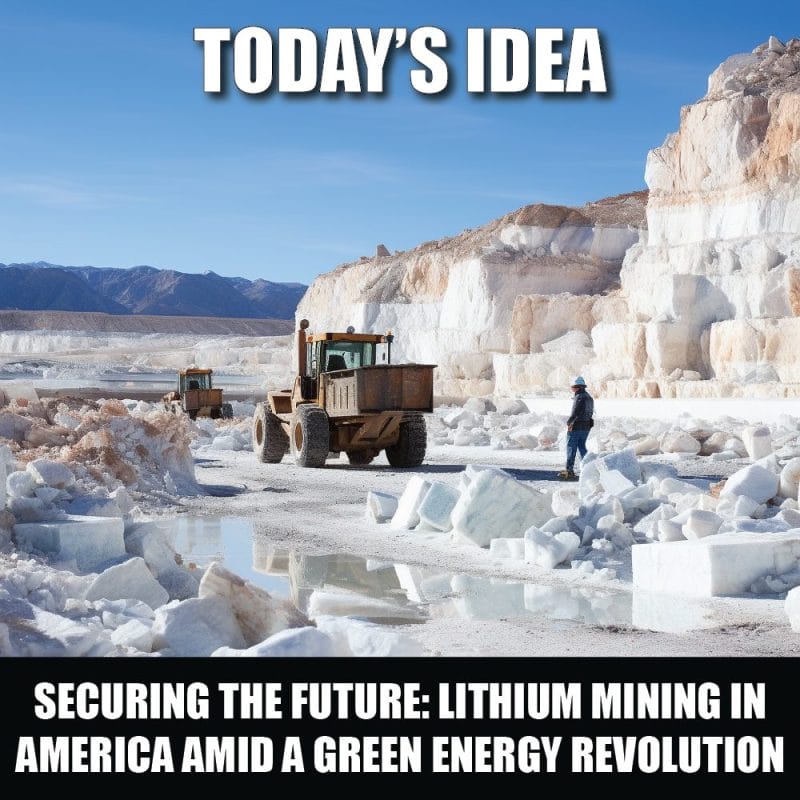 Securing the Future: The Urgency of Lithium Mining in America amid a Green Energy Revolution