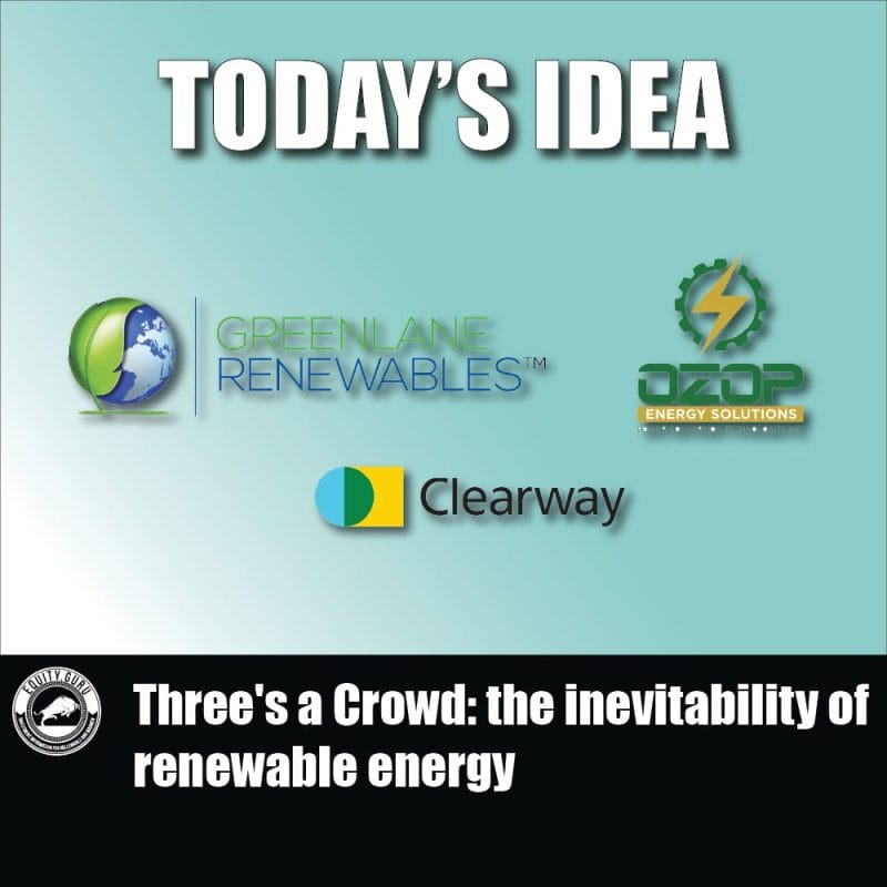 Three’s a Crowd: the inevitability of renewable energy