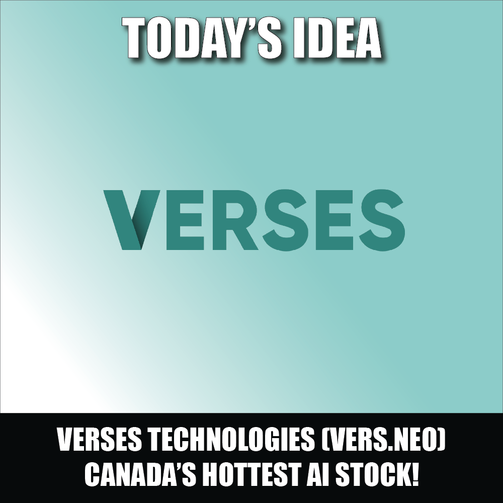 VERSES Technologies (VERS.NEO) Canada’s hottest AI stock!