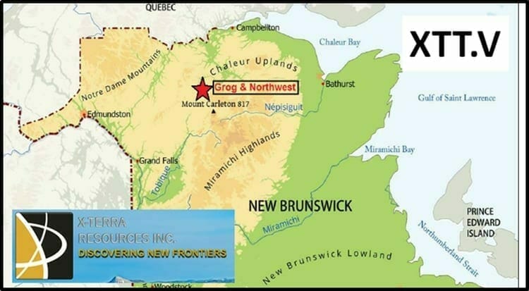 X-Terra (XTT.V) advances New Brunswick gold properties
