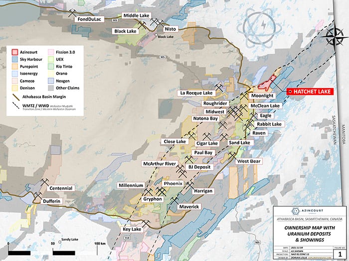 Hatchet Lake Uranium Project Location