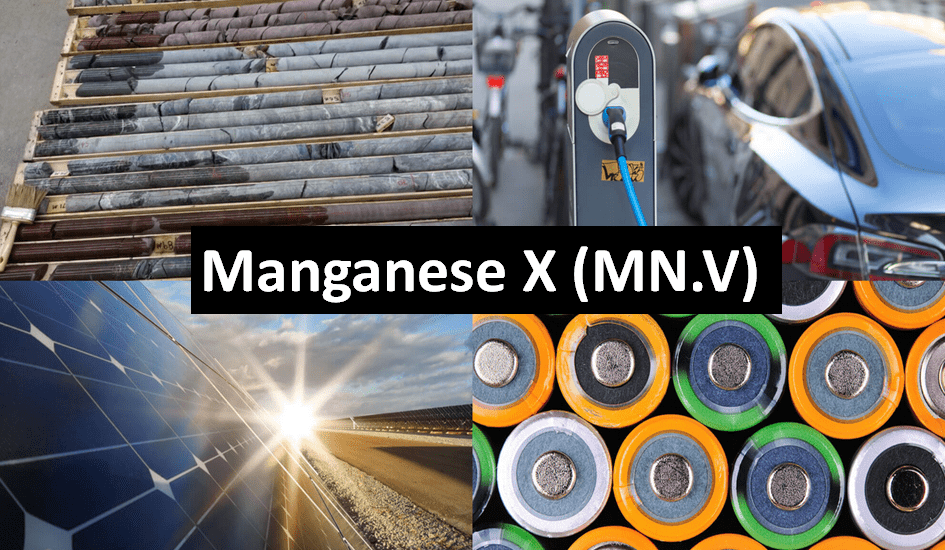 Manganese X (MN.V) drill program intersects wide zones of manganese oxide near surface up to 27.69%