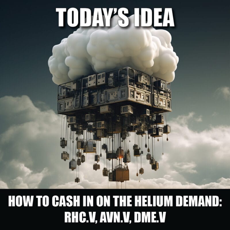 How to cash in on the Helium demand: RHC.V, AVN.V, DME.V