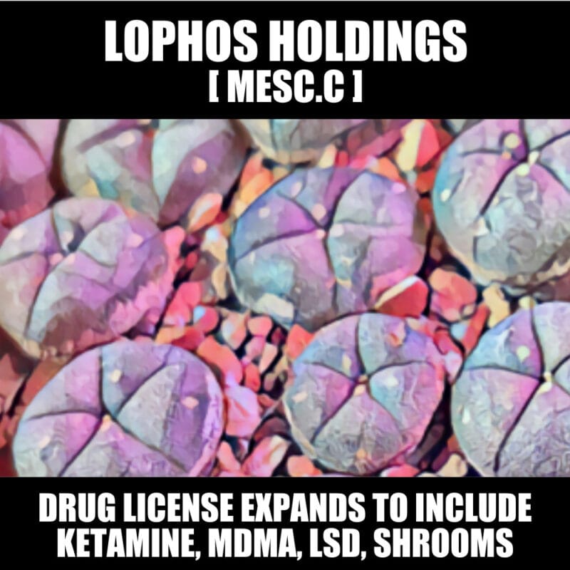 Lophos Pharmaceuticals (MESC.C) expands licensing to include just about all the drugs