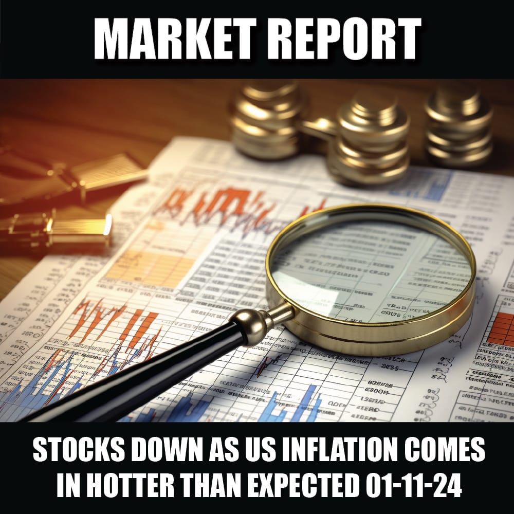 Stocks down as US inflation comes in hotter than expected 01-11-24