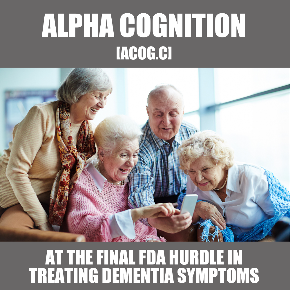Alpha Cognition Inc (ACOG.C) has navigated the Alzheimers FDA process like a champ