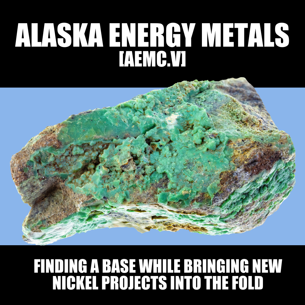 Alaska Energy Metals (AEMC.V) sets a price base as new projects come into the fold