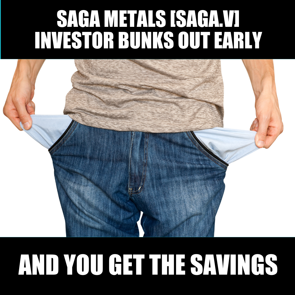 Saga Metals (SAGA.V) investors get a mature resource explorer with a ‘weak hands’ discount