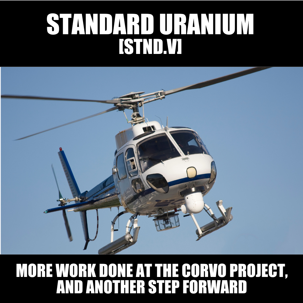 Standard Uranium (STND.V) takes another step forward at the Corvo Project
