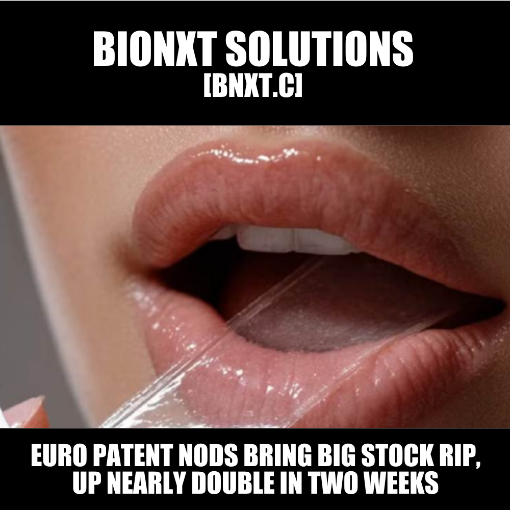 BioNxt (BNXT.C) rips as European Patent Office backs Cladribine thin-film
