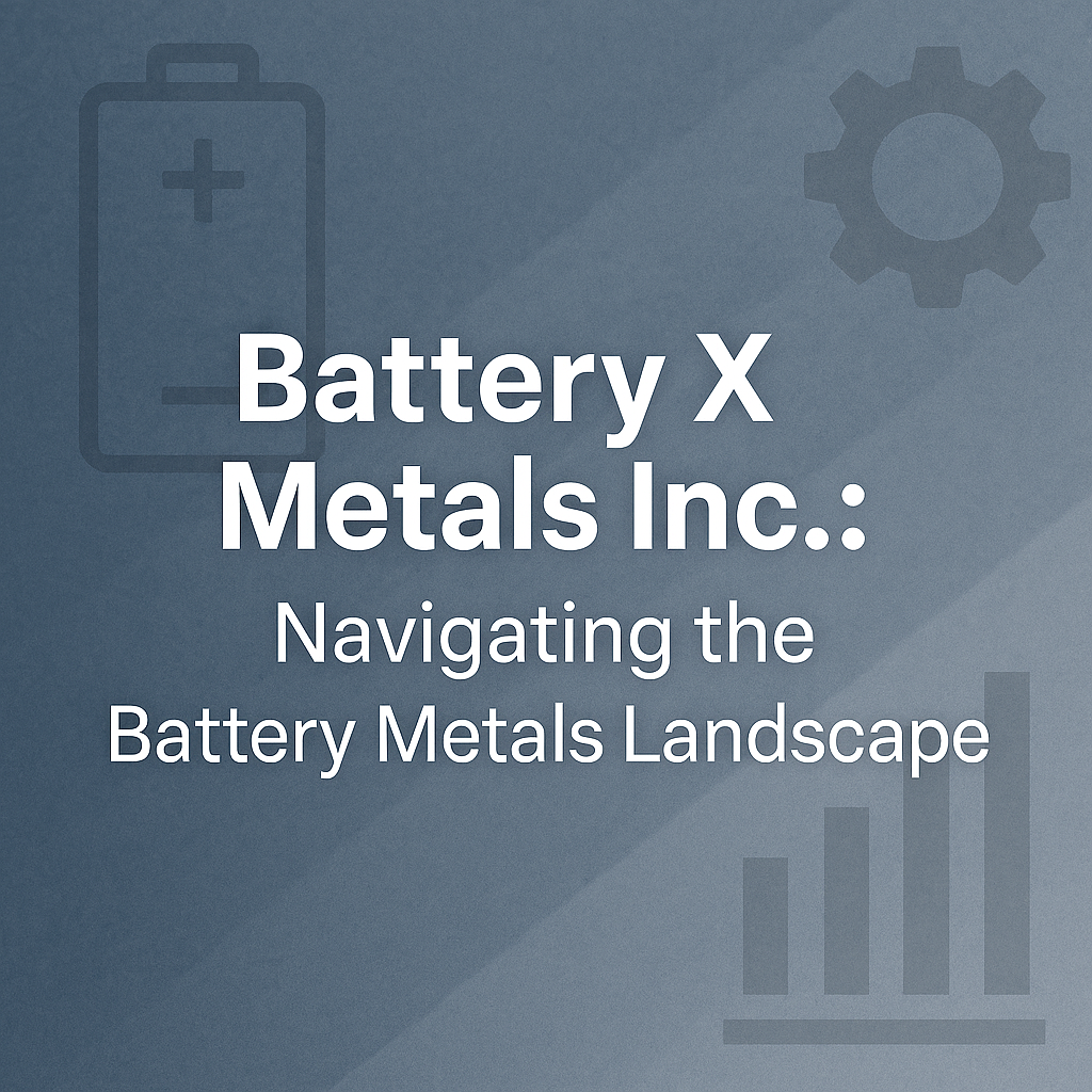 Battery X Metals Inc.: Navigating the Battery Metals Landscape